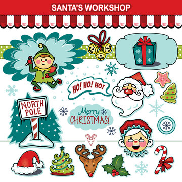 Santa’s workshop Christmas holiday collection