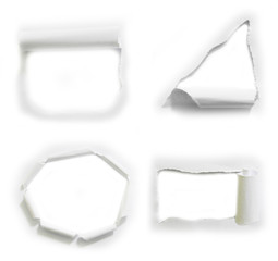 Hole in the paper sheet