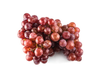 grapes isolate with copy space on white background