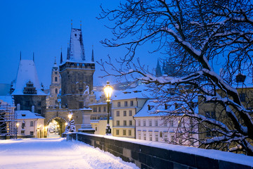 Charles bridge, Lesser Town bridge tower, Prague (UNESCO), Czech republic, Europe