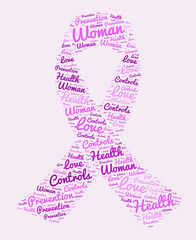 Woman prevention tag cloud