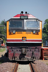 Obraz premium GE locomotive at Chiangmai Train Station