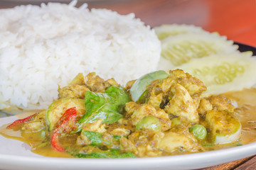 Green Curry With Chicken Recipes. Thai food