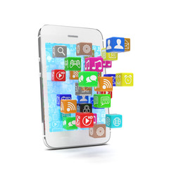 icon app fall in smart phone