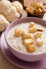 Soup cauliflower puree