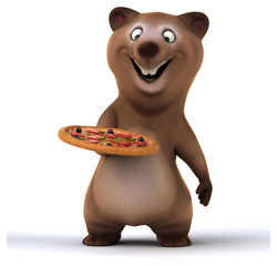 Naklejka premium Fun bear