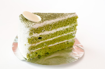 Obraz na płótnie Canvas Green tea layer cake