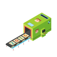 Paper machines, which are the figures of the year 2016, and the monkey. Bong said that the Year of the Monkey.
