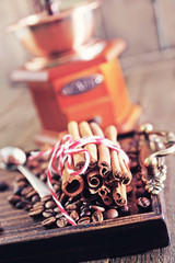 coffee and aroma spice