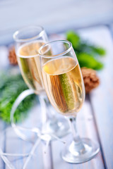 Two Champagne Glass