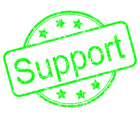 Support rubber stamp