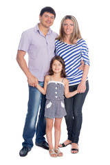 Father and mother with her daughter