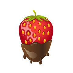 Strawberry with chocolate