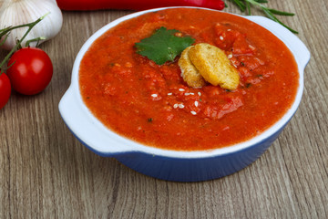 Spanish traditional soup - Gazpacho