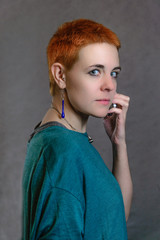 Obraz premium Young business lady