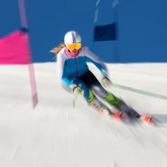 Abwaschbare Fototapete high speed slalom © Silvano Rebai