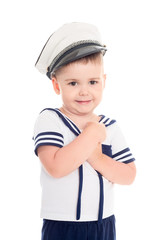 little boy in a suit of th shipboy