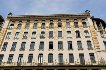 Österreich, Wien, Wienzeilenhäuser