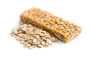 muesli bar and oat flakes
