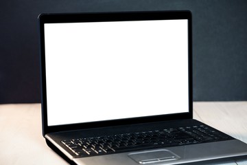 Close up of a laptop screen