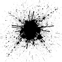 abstract color, splatter black color background. illustration de