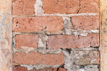 brick wall background.