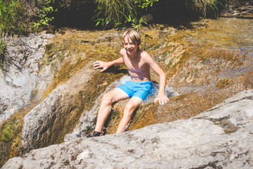 summer fun at the small river