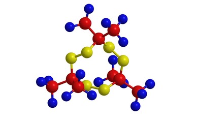Molecular structure of acetone peroxide (trimer)