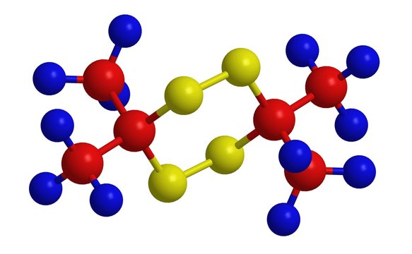 Molecular structure of acetone peroxide (dimer)