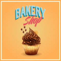 BAKERY SHOP CUPCAKE CHOCOLATE