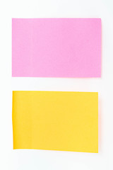 sticky note, notepad, isolate on white background.
