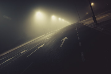 Fog and Road