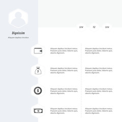 Infographic template Design gray color