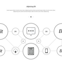 Concept design template black and white color