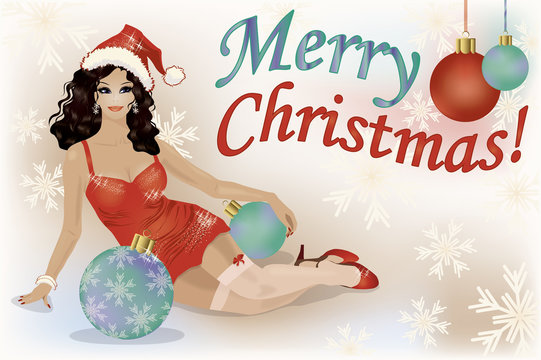 Vintage Pinup Christmas Images – Browse 1,122 Stock Photos, Vectors, and  Video | Adobe Stock