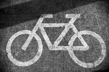 Bicycle lane sign