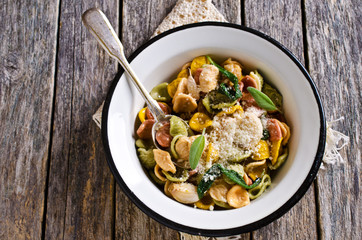 Orecchiette Pasta with garlic and sage