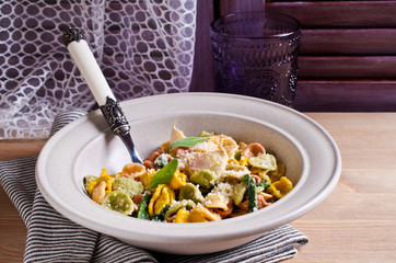 Orecchiette Pasta with garlic and sage