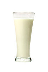 A glass of milk