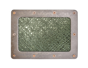 metal texture pattern style of steel background plate with frame