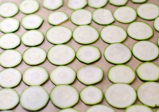 Rohkost Zucchini Chips