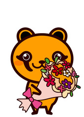 花束と動物シリーズ