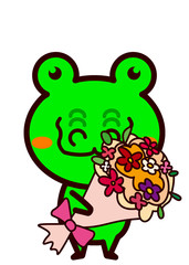 花束と動物シリーズ