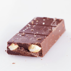Chocolate over white