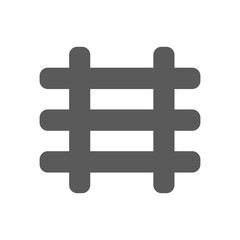 black railroad icon
