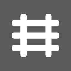 white railroad icon