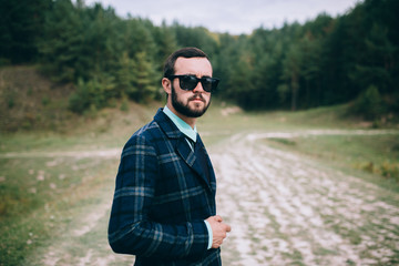 Handsome Bearded Man With Glasses