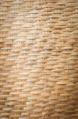 closeup brown weaving bamboo