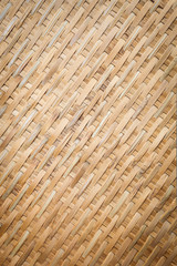 closeup brown weaving bamboo