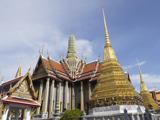 Obraz premium Wat Phra Kaew, Temple of the Emerald Buddha, Bangkok, Thailand
